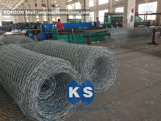 4.0 मिमी तार 7.5Kw हेक्सागोनल वायर मेष मशीन